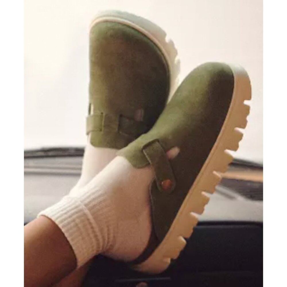 Birkenstock Green Mules NWOT